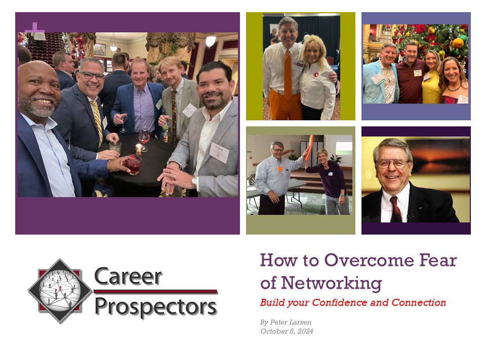 First slide to PowerPoint Presentation "How to Overcome Fear of Networking"