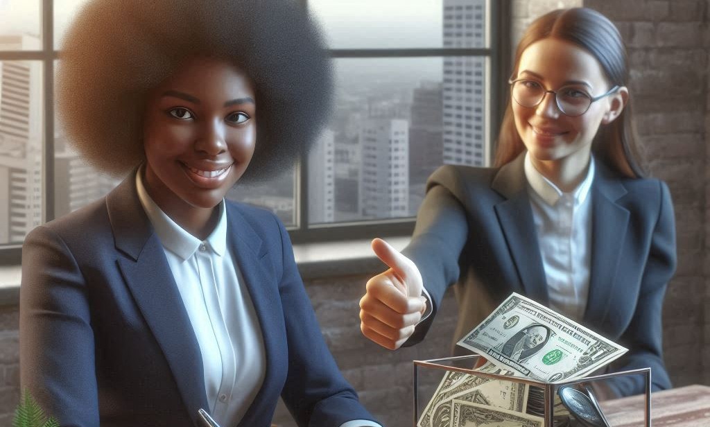 AI created image of a person starting a business